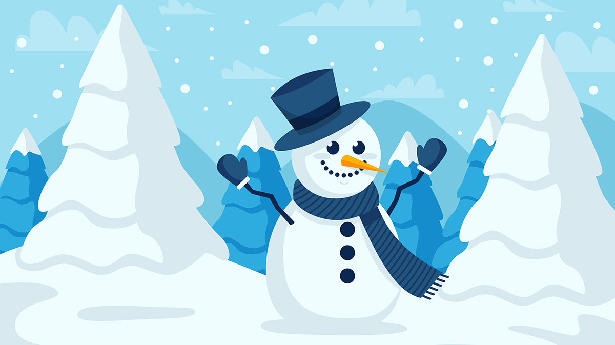 Pequeno almoço do boneco de neve Pequeno almoço do boneco de neve