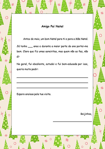 Carta ao Pai Natal (menina) (pdf 08) Carta ao Pai Natal (menina)