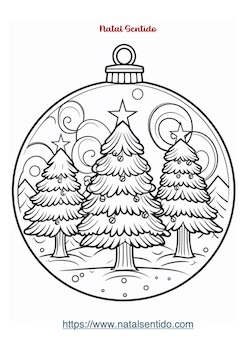 Árvores de Natal dentro de Bola de Natal (pdf 04) Árvores de Natal dentro de Bola de Natal