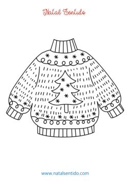 Camisola de Natal com pinheiro (pdf 03) Camisola de Natal com pinheiro