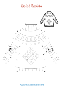 Camisola de Natal - ponto por ponto. (pdf 08) Camisola de Natal - ponto por ponto.