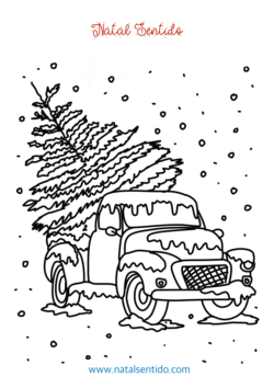 Carrinha com pinheiro de Natal (pdf 04) Carrinha com pinheiro de Natal