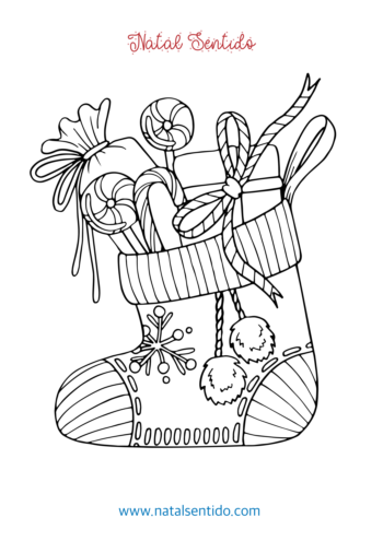 Meia natalícia com doces (pdf 07) Meia natalícia com doces