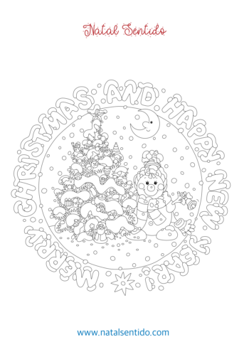 Merry Christmas - Boneco de neve (pdf 09) Merry Christmas - Boneco de neve