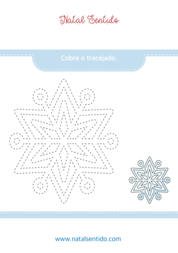 Flocos de neve a tracejado. (pdf 04) Flocos de neve a tracejado.