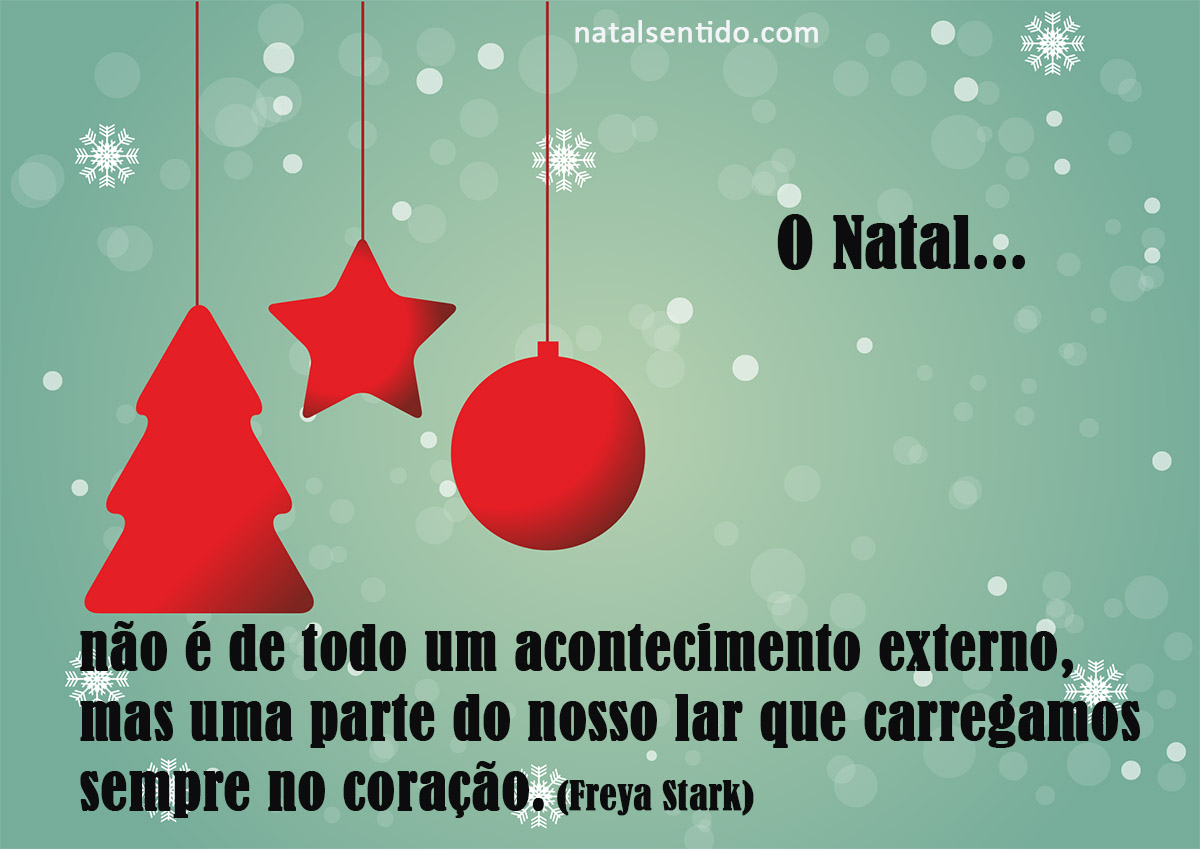 O Natal é parte do nosso lar O Natal é parte do nosso lar