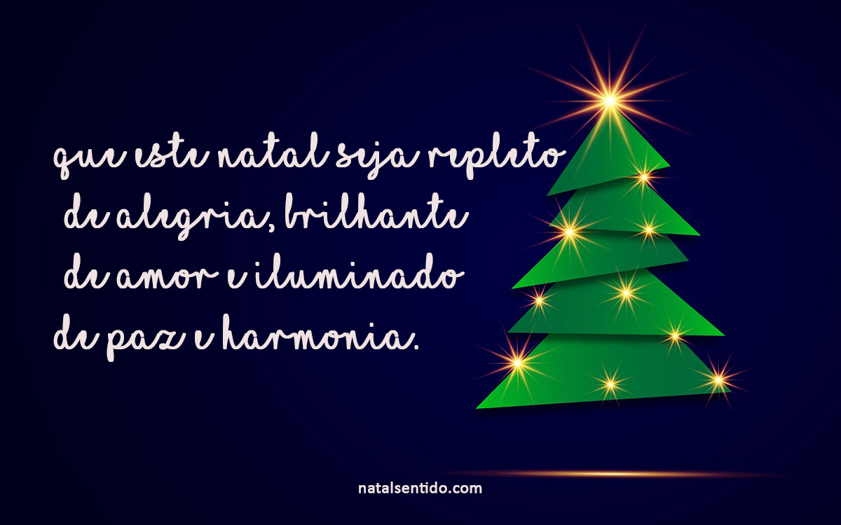 Natal repleto de alegria Natal repleto de alegria