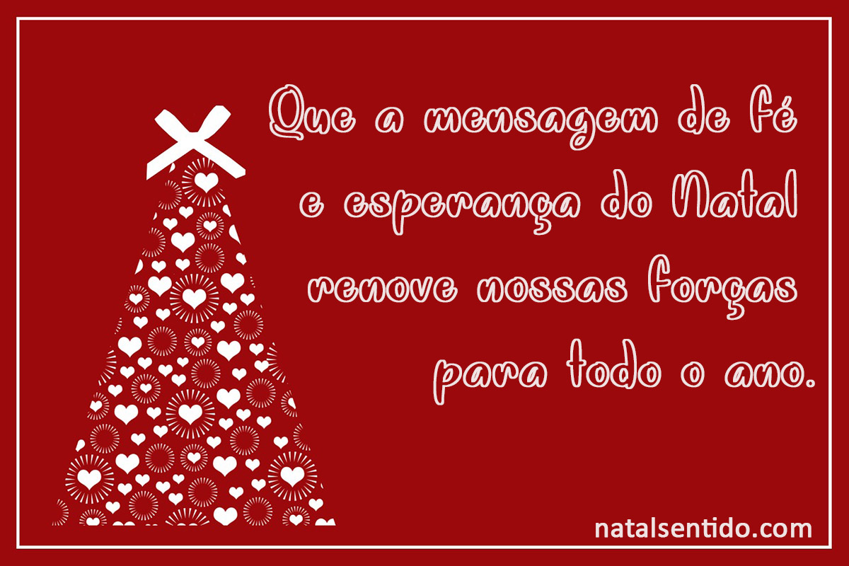 Que a mensagem de fé Que a mensagem de fé