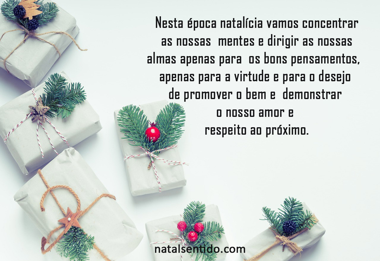 Nesta época natalícia vamos concentrar as nossas mentes Nesta época natalícia vamos concentrar as nossas mentes