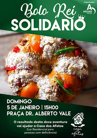Bolo-Rei gigante solidário