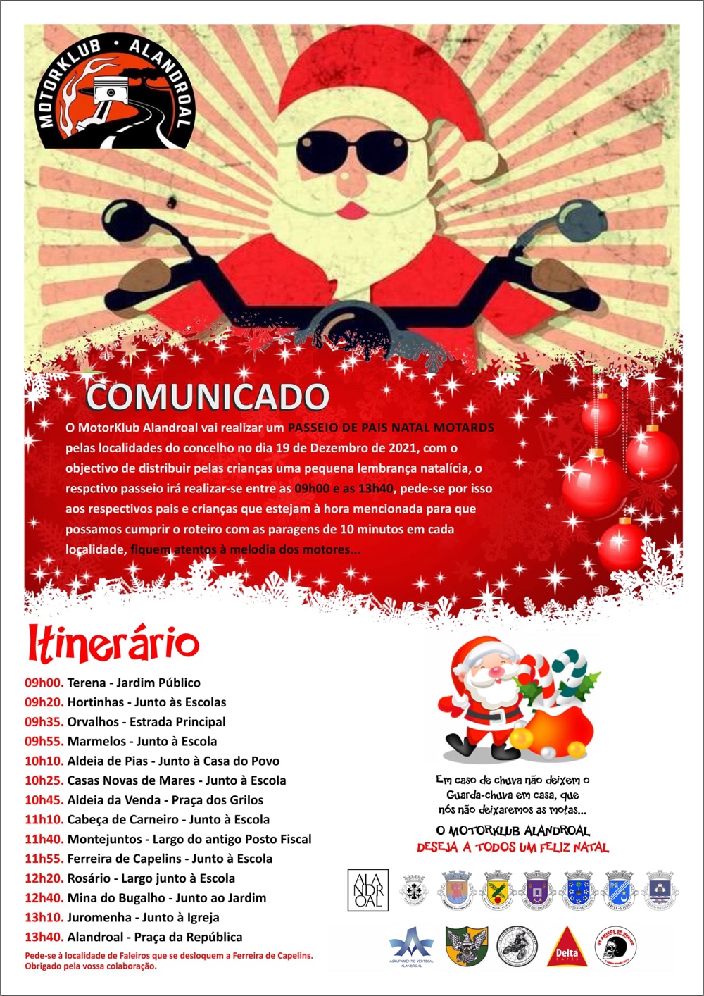 Passeio de Pais Natal Motards