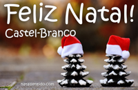 Postal de Feliz Natal para Castela 🎄 (cinco postais com nome)