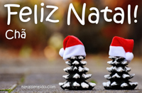 Postal de Feliz Natal para Chã 🎄 (cinco postais com nome)