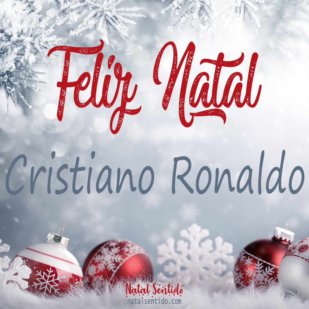 Postal de Feliz Natal com nome Cristiano Ronaldo (imagem 02) Postal de Feliz Natal com nome Cristiano Ronaldo (imagem 02)
