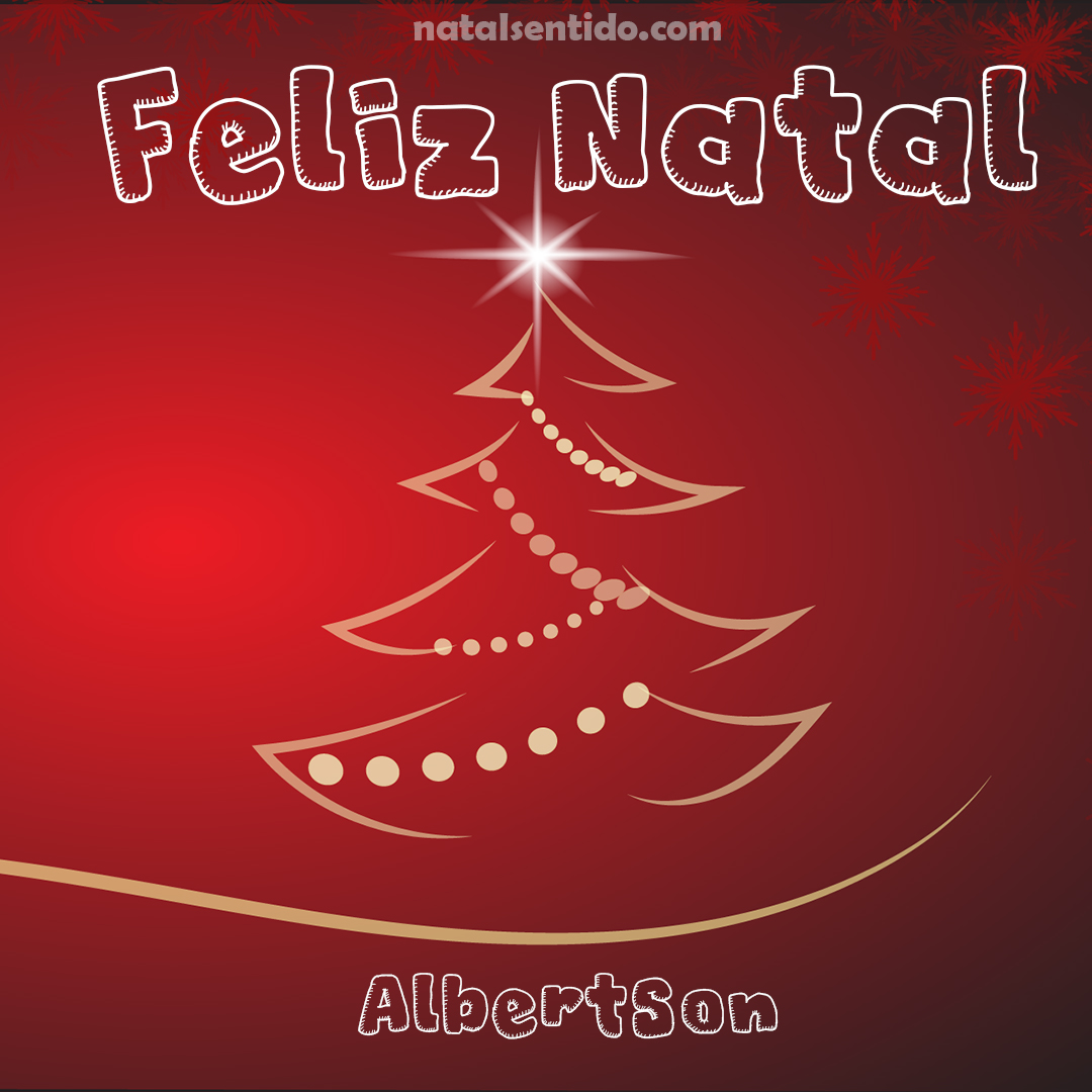 Postal de Feliz Natal com nome Albertson (imagem 03) Postal de Feliz Natal com nome Albertson (imagem 03)