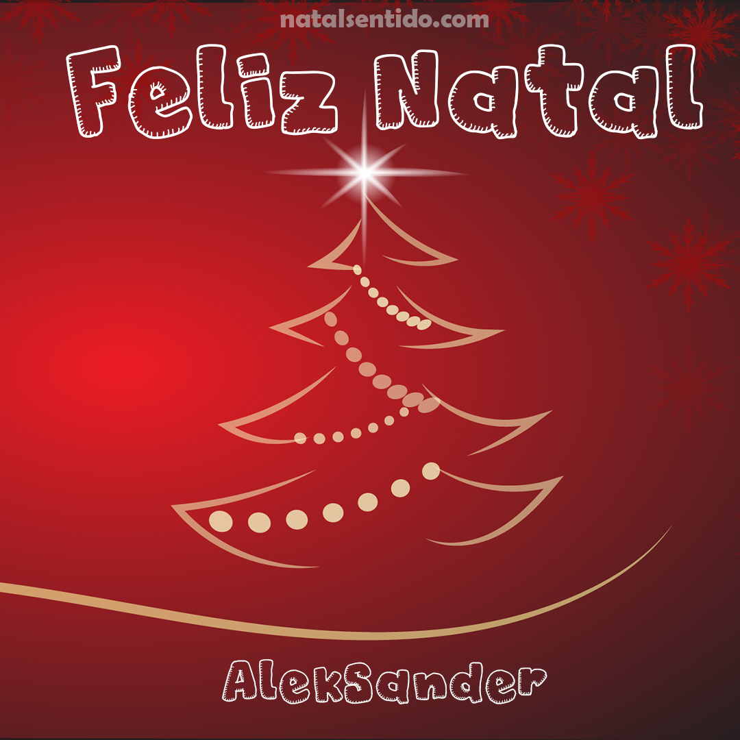 Postal de Feliz Natal com nome Aleksander (imagem 05) Postal de Feliz Natal com nome Aleksander (imagem 05)